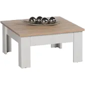 Emob Table basse ROMANCE MINI Table de salon Table d'appoint Chêne San Remo clair Sibiu Mélèze