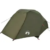 vidaXL Tente de pêche 3 personnes vert olive étanche