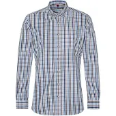 Spieth & Wensky Chemise folklorique 'TG-Falkmar' bleu / marron / blanc