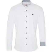 Spieth & Wensky Chemise folklorique 'Folker' bleu marine / bleu-gris / blanc