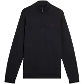 Lyle & Scott Ml2258ton Superfine Half Zip Sweatshirt Noir XL Homme