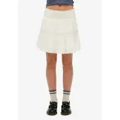 Superdry Ibiza Lace Mix Short Skirt Blanc L Femme