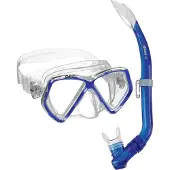 Mares Aquazone Pirate With Mesh Bag Junior Snorkeling Set Clair,Bleu Enfants