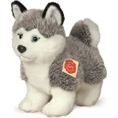 Teddy HERMANN® Teddy Hermann Husky, Doudou, peluche, chien, debout, peluche, gris blanc, 23 cm, 92701