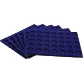 Safe Coffret en aluminium pour pièces de 2 euros, Bleu