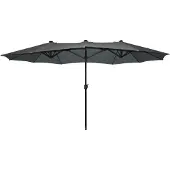 SenS-Line Parasol Marbella H 270 cm anthracite avec manivelle