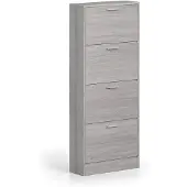 Rousseau Armoire à chaussures Carini 4 tiroirs - chêne gris