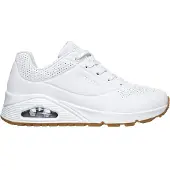 SKECHERS Baskets basses 'Uno - Stand On Air' blanc