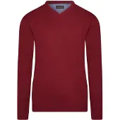 Cappuccino Italia - Pull Salerno Pullover pour homme - Rouge - Taille XXL