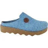 Rohde Pantoufle bleu chiné / brocart