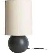 Leitmotiv Lampe de table ALMA, abat-jour en tissu, Ø 16 cm