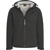 Cappuccino Italia Italia - Veste Outdoor Hommes Veste Softshell à Capuche - Noir - Taille S