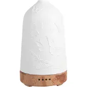 Clayre & Eef Diffuseur d'arômes Ø 9x17 cm Blanc Porcelaine Papillons