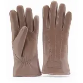 Warmbat Leder Damen Handschuhe - Taupe - Grösse xl