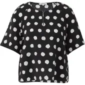 s.Oliver Chemisier noir / blanc
