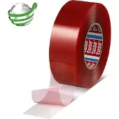 TESA 50m X 19mm 04965 Double-sided Adhesive Tape Rouge
