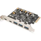 Digitus Carte PCIe, 2x USB-C + 3x USB A