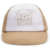 BOSS Casquette avec logo panda rouge brodé pour bébé