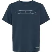 Vaude Print Short Sleeve T-shirt Bleu 110-116 cm Garçon