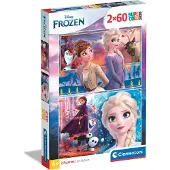 Clementoni , le Puzzle européen Made in Italie Puzzle 2 Puzzles - La Reine des Neiges 2 - 51 à 99 pièces