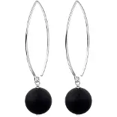 Nenalina Boucles d'oreilles noir / argent