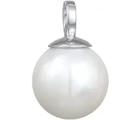 Nenalina Pendentif 'Perle' argent / blanc perle