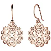 Elli Boucles d'oreilles 'Ornament' or rose