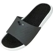 Arena Claquettes / Tongs 'MARCO' gris foncé / noir / blanc
