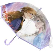 Disney Frozen II - Regenschirm Poe manuell, 45 cm, Fliede