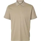 Selected T-Shirt 'SLHFave' beige