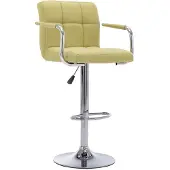 vidaXL Tabouret de bar Vert Tissu