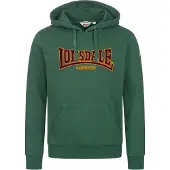 Lonsdale Sweat-shirt 'Classic' vert foncé / orange / noir