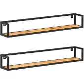 vidaXL Étagères murales 2 pcs 120 cm Bois d'acacia massif