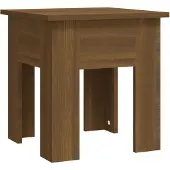 vidaXL Table basse marron imitation chêne 40x40x42 cm Bois composite