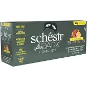 Schesir 12x80g After Dark poulet nourriture pour chats humide