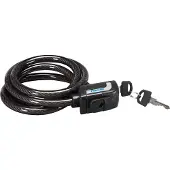 Fischer Fahrrad FISCHER Antivol à câble pour vélo Longueur : 1.200 mm noir avec 2 clés