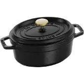 Staub Cocotte en fonte, ovale noir 15 cm