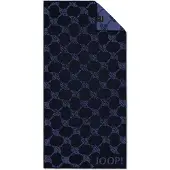 JOOP! Serviette bleu fumé / bleu foncé