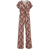 We fashion Combinaison beige clair / marron châtaigne / pueblo / brocart
