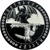 Fanatic Limited Edition How To Train Your Dragon Medallion Decoration Argenté