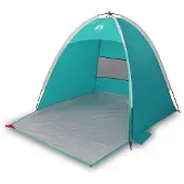 vidaXL Tente de plage 3 personnes Vert marin Etanche
