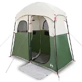 vidaXL Tente de douche 2 personnes Vert Étanche