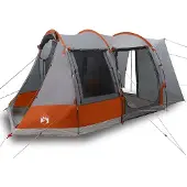vidaXL Tente pour voiture 2 personnes Gris et orange Imperméable