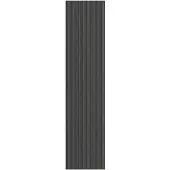 vidaXL Paillasson noir et gris à rayures 115x500 cm