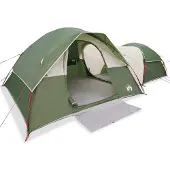 vidaXL Tente de camping 5 personnes Vert Étanche