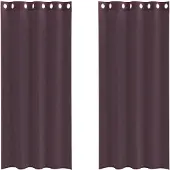 vidaXL Voile Rideaux avec oeillets 2 pcs. Violet 140x225 cm