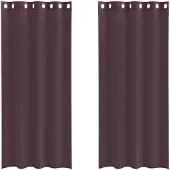 vidaXL Voile Rideaux avec oeillets 2 pcs. Violet 140x245 cm