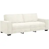 vidaXL Canapé à 3 places Crème 180 cm Velours