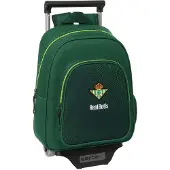Safta Sac à Dos à Roulettes Real Betis Balompie Water Resistent 9.52l 28x34x10 Cm