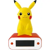 Teknofun Réveil Pikachu avec lumière 18 cm – Pokémon Officiel